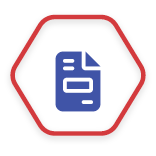 pricing data icon red and blue