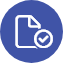 circle check icon blue