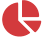 pie chart icon red