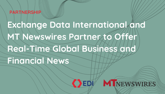 Partnership between EDI and MT Newswire